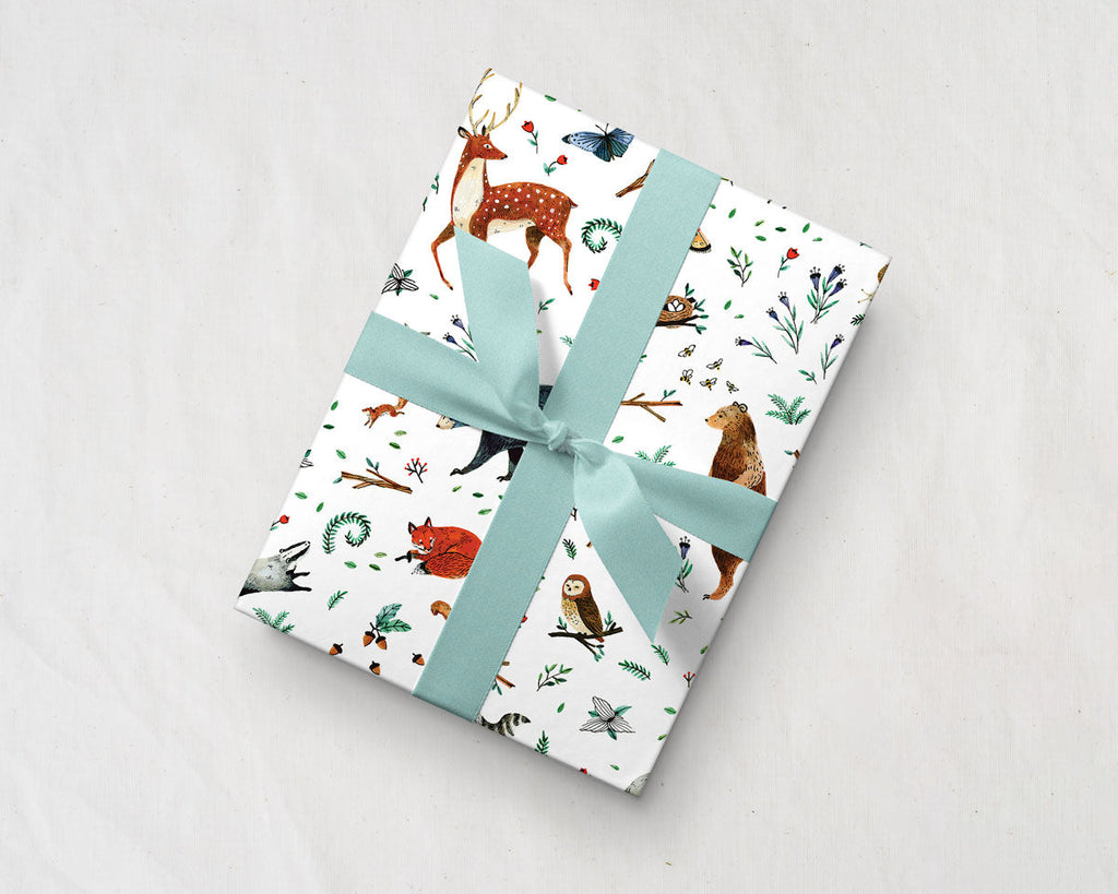 Woodland Animals Gift Wrap