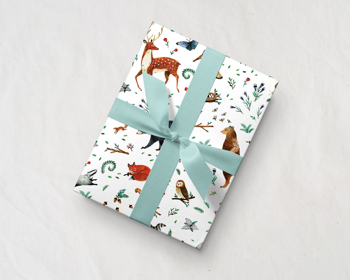 Woodland Animals Gift Wrap