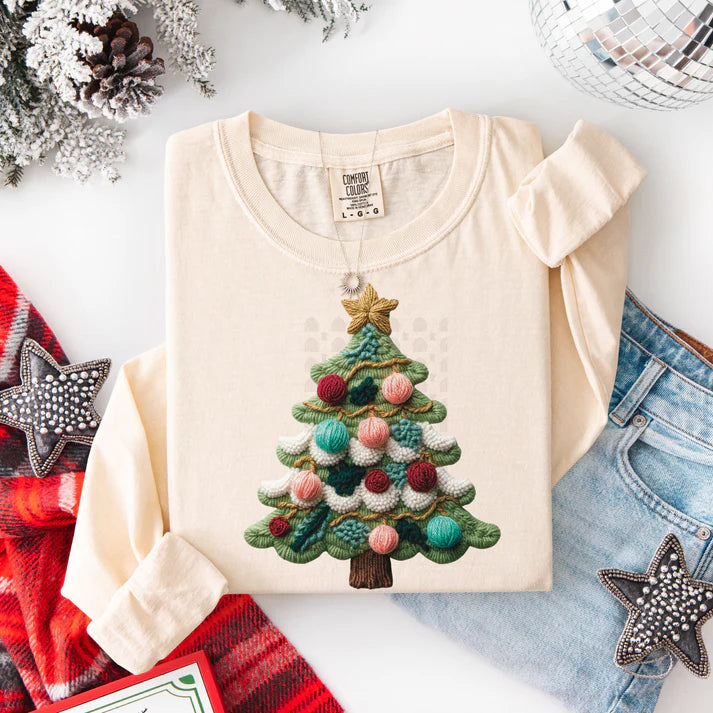 Christmas Tree Faux Yarn