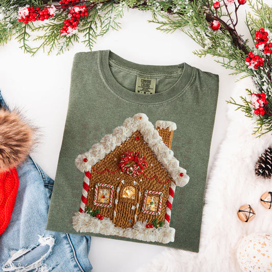 Gingerbread House Faux Yarn